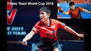 [卓球] HARIMOTO Tomokazu 張本智和 (JPN) vs (CHN) FAN Zhendong 樊振東 | 卓球チームワールドカップ2018・決勝