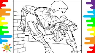 Spiderman Without Mask Coloring Page|Peter Parker Coloring Page|NIVIRO - Diamond [NCS Release]