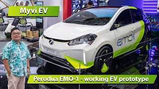 Perodua EMO-1 Myvi EV prototype - electric P2 coming 2025, under RM100k