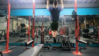 20 Pull ups @ 95kg / 210lbs Bodyweight