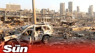 Beirut explosion aftermath in Lebanon's devastated capital