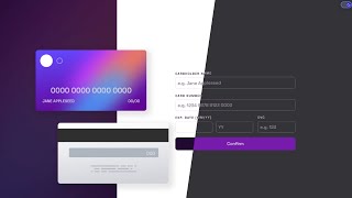 Interactive card details form | FrontendMentor | CodeWithAlamin #coding #frontendmentor #css