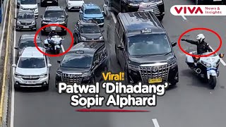 Patwal Mobil RI 36 Kucing-kucingan, Dicegat Sopir Toyota Alphard