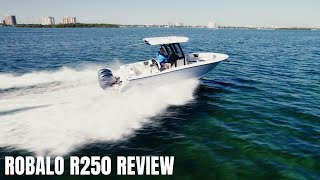 Quick Review on the new Robalo 250 Center Console with Erick and Brian