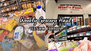 Grocery shopping at Winco @winco #groceryhaul #groceryshopping