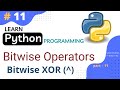 XOR Operator in Python || Bitwise Operators || Python Tutorial Part #11