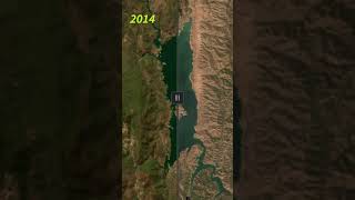 Changing Water Level at Berryessa lake|| #shorts ||#timelapse  ||#berryessa ||#drought