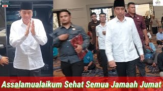 Jokowi Kejutkan Ribuan Jamaah Jumat Masjid Sayed, Beri Salam Jamaah Lain, Tolak Lewat VIP Disorot