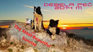 The Most Beautiful Sunrise Explained In Photos - Debela Peč #slovenia #mountains #peaks #doglover