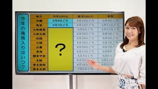 今年の梅雨入り　平年より早まる可能性!!