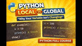 Local vs Global Variables in Python Simple Explanation + Examples