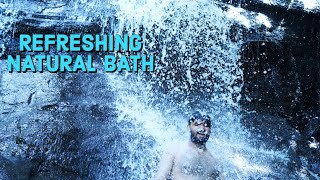 #short നല്ല തണുത്ത വെള്ളത്തിൽ നല്ല സൂപ്പർ കുളി😘❤️refreshing😌Natural waterfall in Kerala|Natural Bath