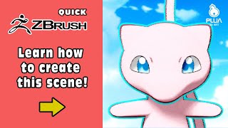 ZBrush Timelapse Speedsculpt 2020 - Anime Pokemon Mew