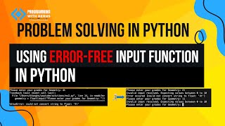 How to Handle User Input Errors in Python | Robust Utility Functions for Float and Integer Inputs