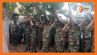 Final salute for KDF Sergeant Rose Nyawira as she is laid to rest in Kagio, Kirinyaga