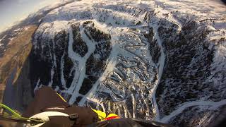 Bavallen Voss 16.4.2021, Paragliding snow hills, 777 King 1, Skulestadmo Norway Norge