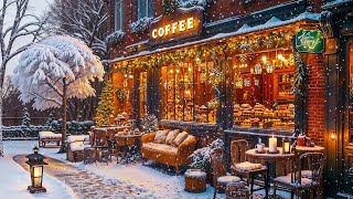 Snowy Winter Morning Jazz ❄️ Cozy Coffee Shop with Relaxing Jazz Piano~ Perfect Jazz Vibes for Focus