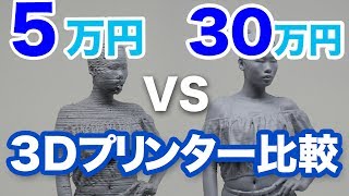 【５万円機種vs３０万円機種】３Ⅾプリンター出力【比較テスト】