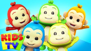 Five Little Monkeys | Five little Babies | Kids Tv Nursery Rhymes