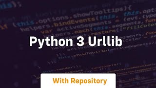 python 3 urllib