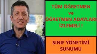 Ziya Selçuk Sınıf Yönetimi - Her Öğretmen İzlemeli !