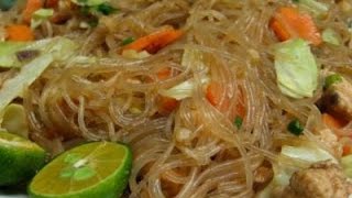 Pancit Bihon (Filipino food) (Filipino recipe)