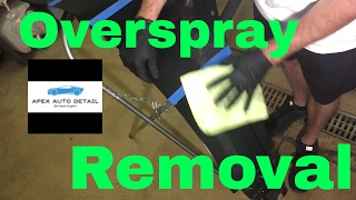 Overspray Removal: from clear coat only