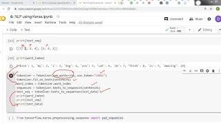Tokenizer using Keras Tensorflow