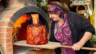 Grandma Cooks Giant Beef Thor’s Hammer - Juicy Meat Falls Off the Bone!