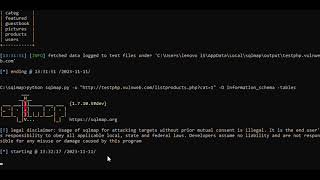 How to use sqlmap on a windows pc