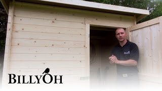 Pent Log Cabin Windowless Heavy Duty Shed Range