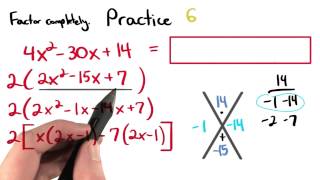 Factoring Practice 6 - Visualizing Algebra
