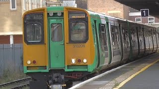 Class 313/2 - 313206 At Ore \u0026 In The Bay Platform At Hastings