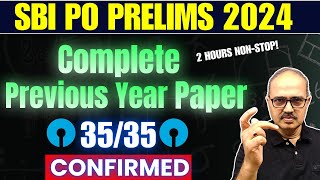 COMPLETE QUANT PAPER of SBI PO PRELIMS 2024-25🔥🔥 | Amar Sir