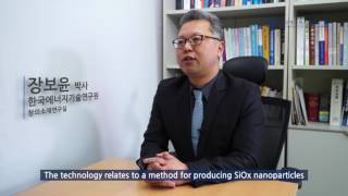 한국에너지기술연구원-methods for producing SiOx nanoparticles