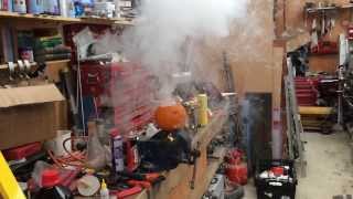 Instant Exploding Pumpkin using Potassium!