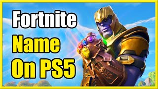 How to Change EPIC Name in Fortnite in GAME on PS5 (Easy Method)