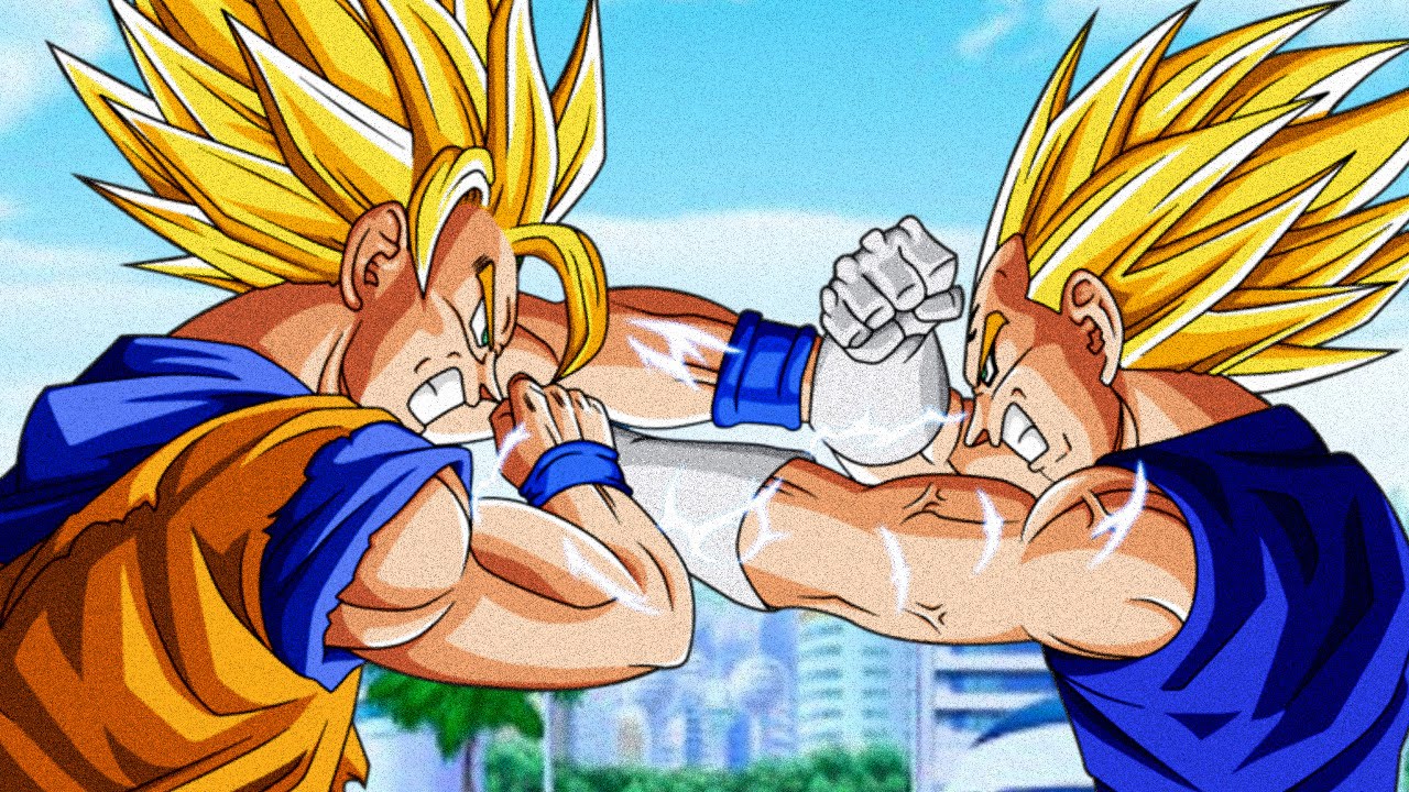 Goku VS Vegeta - Just Go Super Saiyan 4!! 1080p 60fps | Dragon Ball Z ...