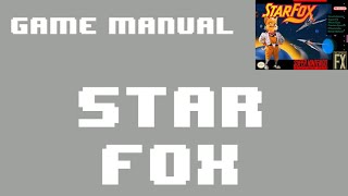 [SNES Manual] Star Fox (Starwing) (USA) Animated Game Manual - for Super Nintendo / Famicom