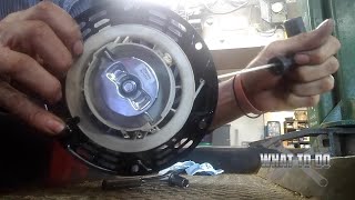 How to fix Pull Start Pawl / Ratchet / Metal Tabs