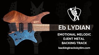 Emotional Melodic Djent Metal Backing Track in Eb Lydian | 125 BPM