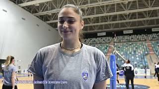 Antrenament volei - echipa de volei feminin SCM Universitatea Craiova și fetele de la SCV Craiova