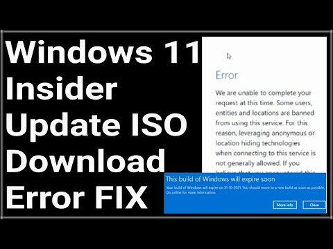 Windows 11 23H2 insider preview download FIX - we are unable to complete your request at this time