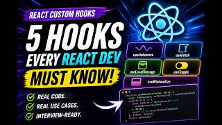 5 Custom React Hooks Every Developer Must Know (Build From Scratch) #DevInterviewSeries #3