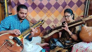 Pahi Pahi Bala Ganapathe | Ganapati Krithi | Sashank Mallya x NVS Radha | Mother \u0026 Son Veena Duo