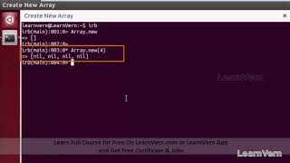 Creating Array in Ruby