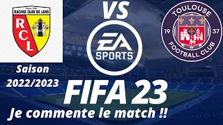 Lens vs Toulouse 13ème journée de ligue 1 2022/2023 / FIFA 23 PS5