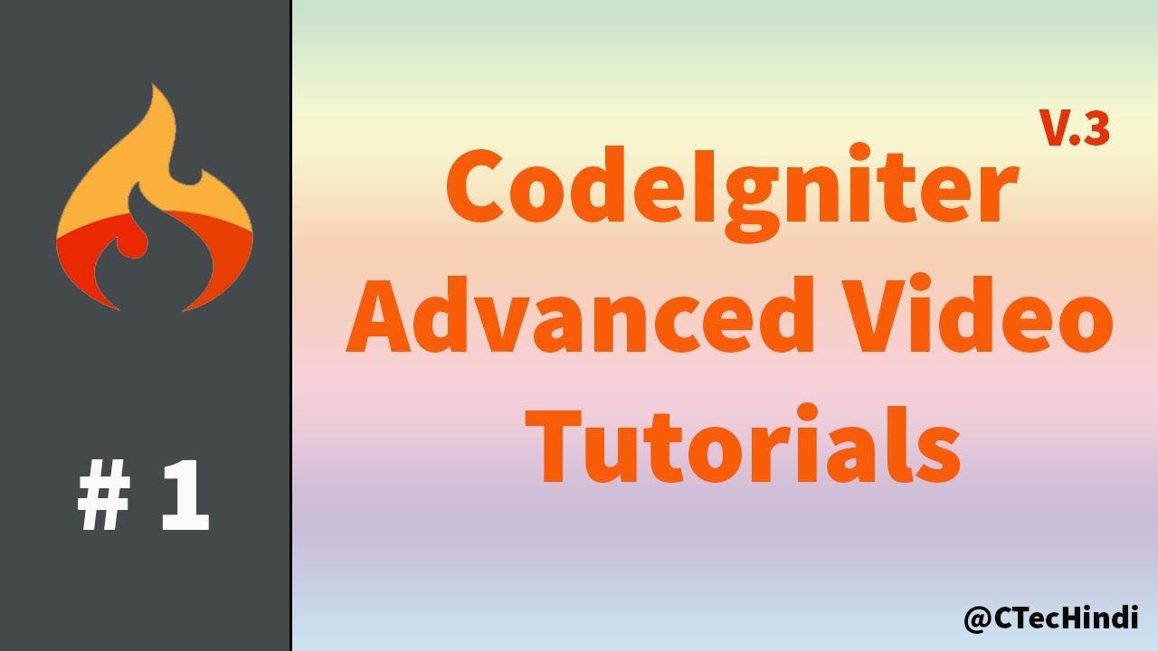 1 Codeigniter 3 X Advanced Tutorial Setup Installing Codeigniter