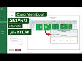 Cara Membuat Absensi dan Rekap Otomatis untuk Karyawan atau Siswa | Tutorial Excel - Bengkel Excel