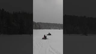 Get Ready to Go EXTREME! Snowmobiling in Northern Ontario 🏔️#shorts #snowmobiling